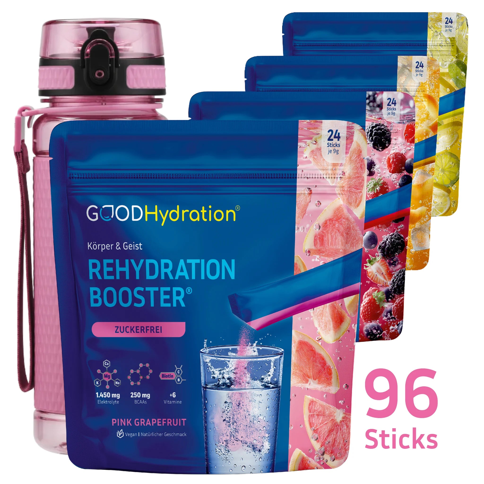 Das Bestseller Bundle gibt es exklusiv nur hier. Es ist bietet eine großen Preisvorteil gegenüber Einzelpacks. Das Bundle ist für Menschen, die gesund und hydriert leben wollen.