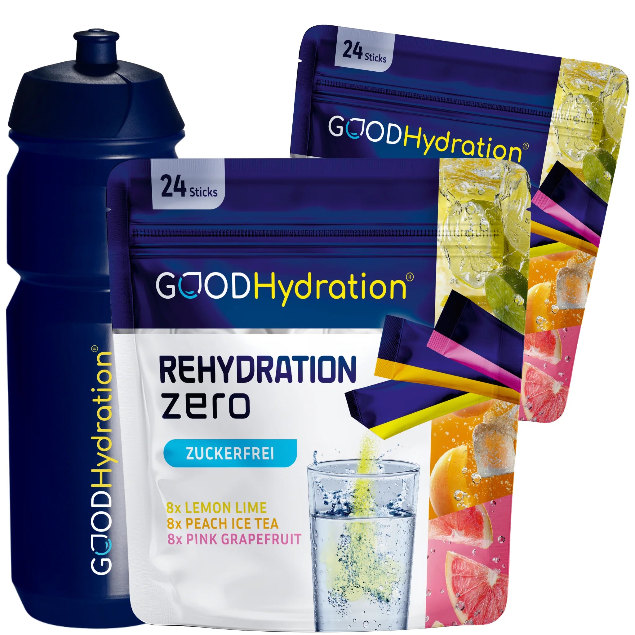 2 Variety Packs + Flasche