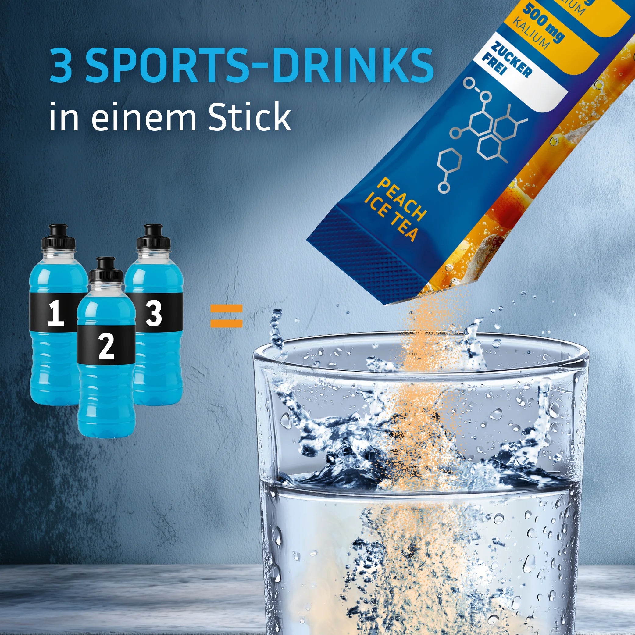 Ein Stick Rehydration Booster von GOOD Hydration enthält so viele Elektrolyte und Vitamine wie 3 Sport Drinks.