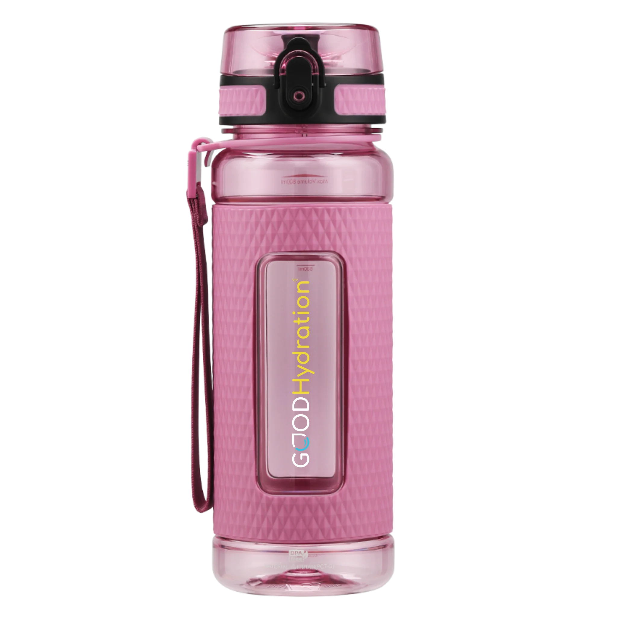 Diese pinke Trinkflasche aus Tritan ist perfekt für Sport, Gym, Büro und unterwegs. Volumen Inhalt 800ml. Mit Halteschlaufe, sicherem Grip und Sieb. Auslaufsicherund spülmaschinengeeignet. Die neue uberBottle.