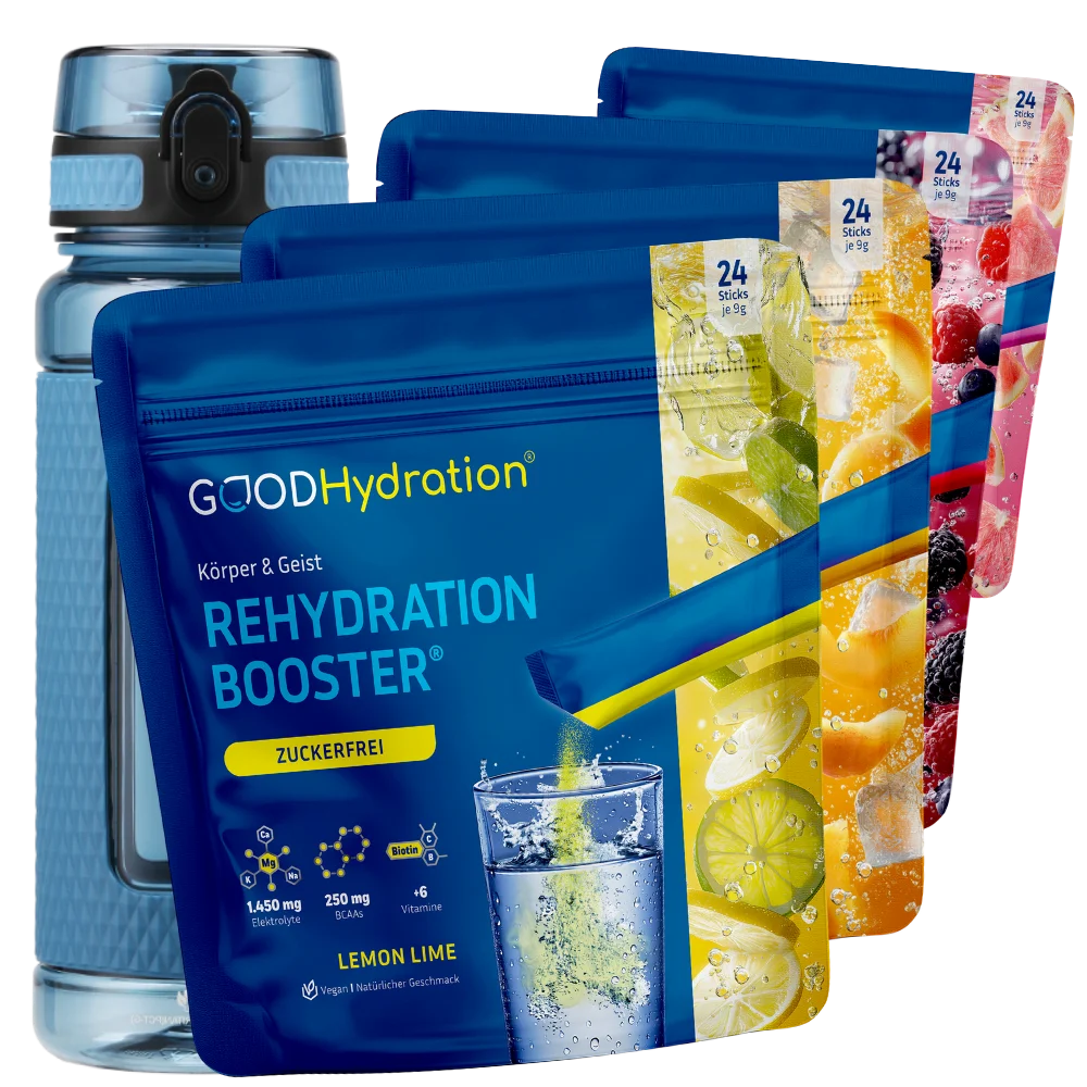 Ultimate Bundle mit 4 Bestsellern plus eine Trinkflasche in Wunschfarbe.