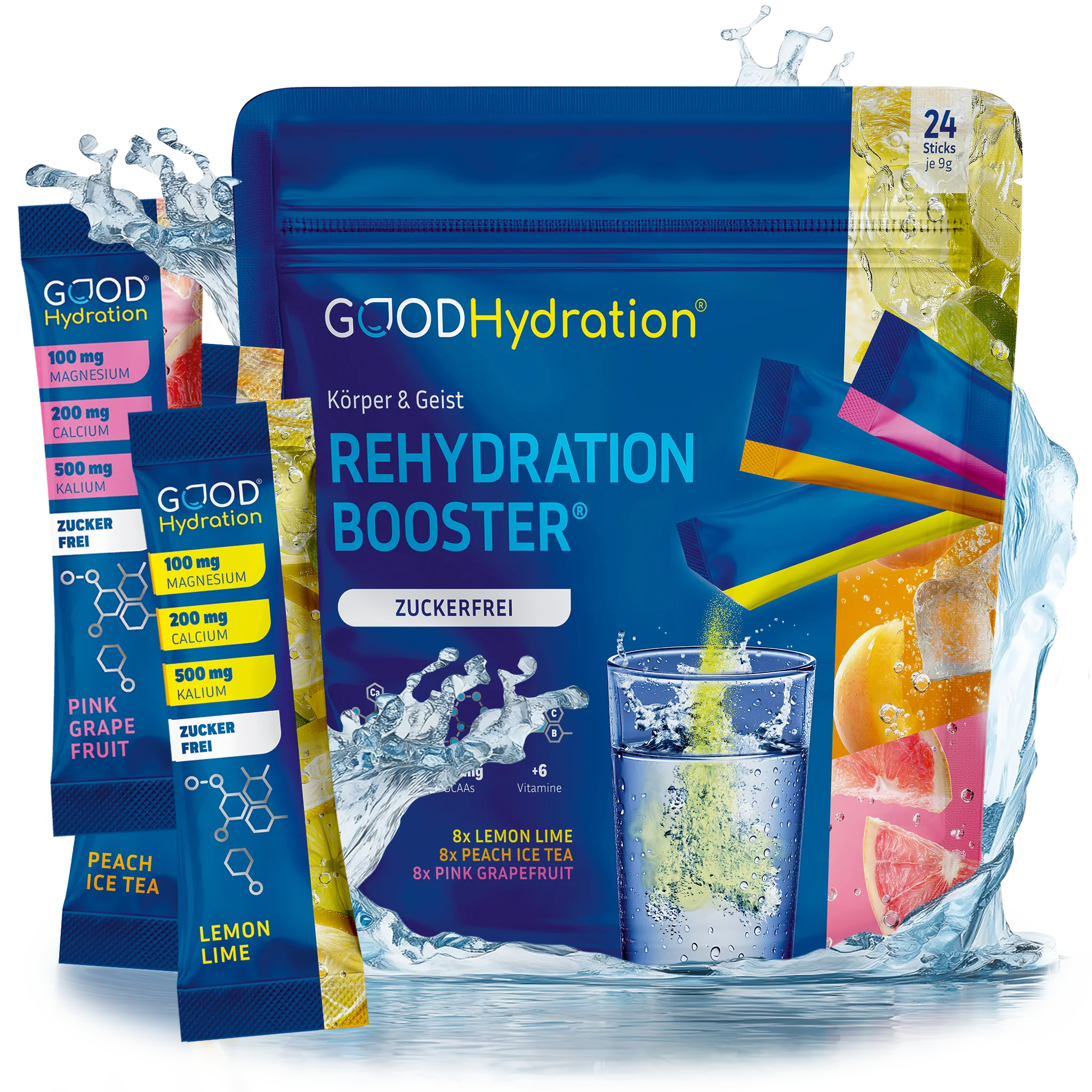 Der Variety Pack mit drei Geschmacksvarianten ist ideal zum probieren und testen, was dir am besten schmeckt.