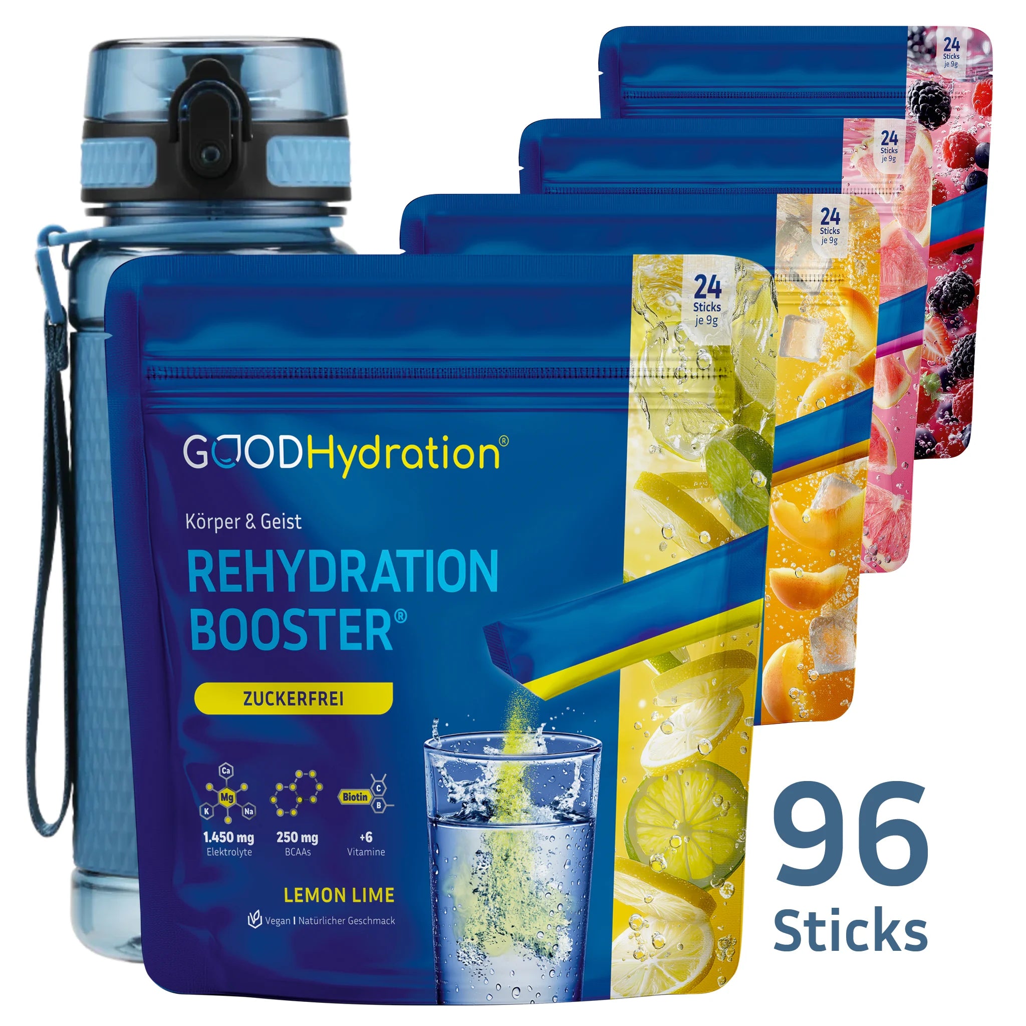 Das Bestseller Bundle gibt es exklusiv nur hier. Es ist bietet eine großen Preisvorteil gegenüber Einzelpacks. Das Bundle ist für Menschen, die gesund und hydriert leben wollen.