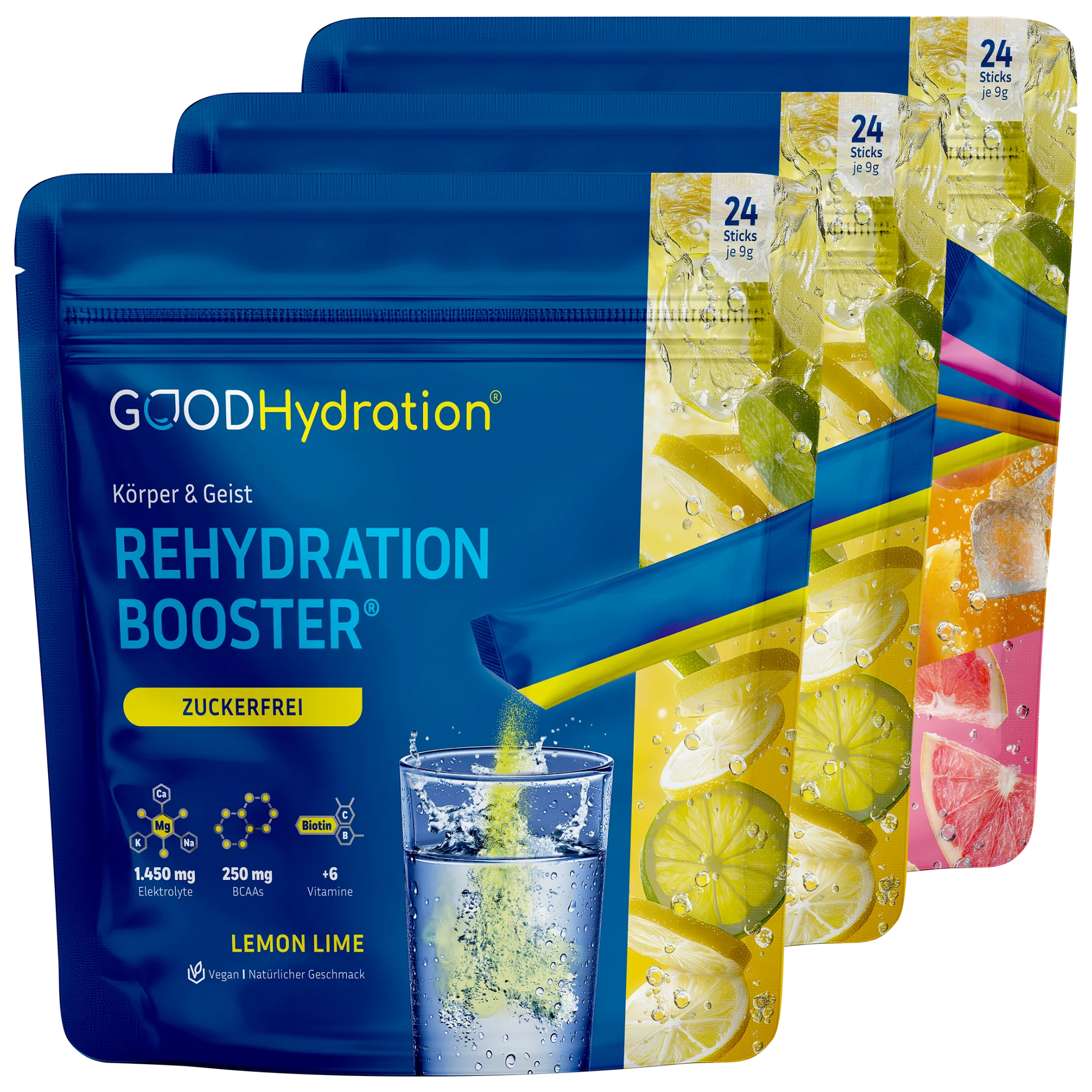 Hier klicken zur Auswahl Lemon Lime Vorteils-Bundle mit  72 Hydration Sticks. Im Bundle sparst du immer. Ein Hydration Stick kostet unter 1 €. Dieses Bundle ist die beliebteste Auswahl. 