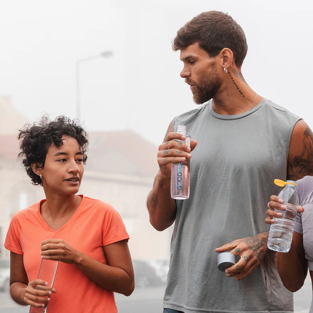 Influencer nutzen GOOD Hydration im Sommer in großer Hitze bei über 30 Grad um schnell zu rehydrieren.