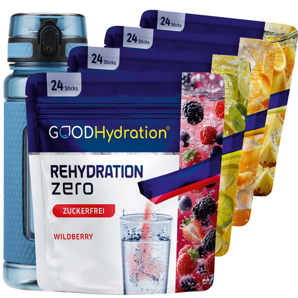 Hier klicken um auf das Ulimate Bundle zu gelangen, das beste Deal-Angebot von GOOD Hydration mit einem deutlichen Preisvorteil.