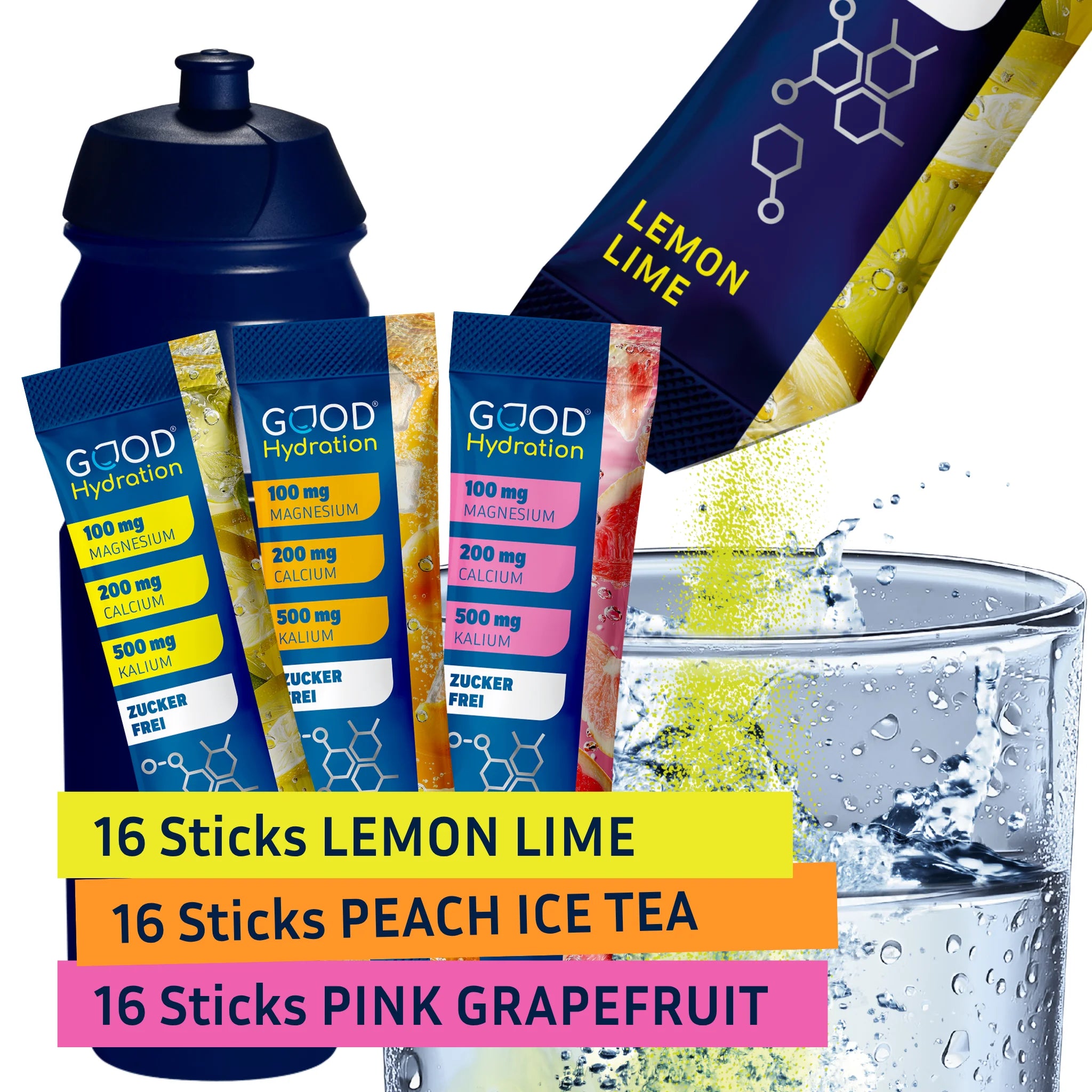 2 Variety Packs + Flasche