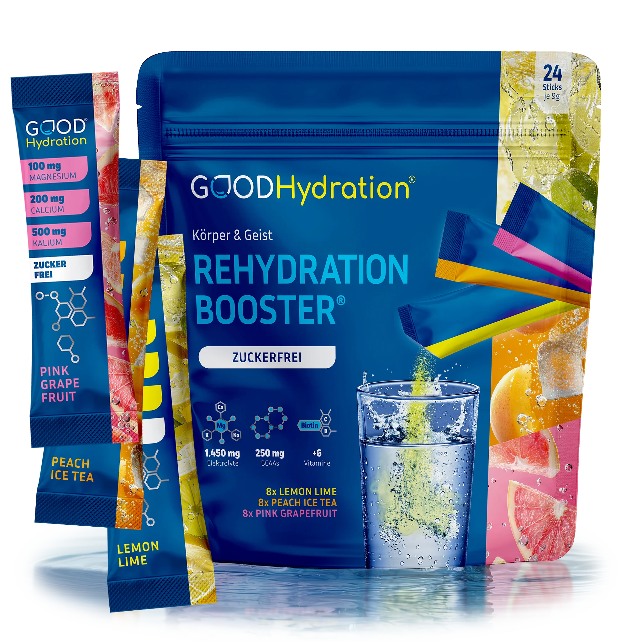 Marktführer mit den meistverkauften Elektrolytgetränken in Deutschland, Österreich und der Schweiz. Variety Pack mit drei Geschmacksvarianten.
